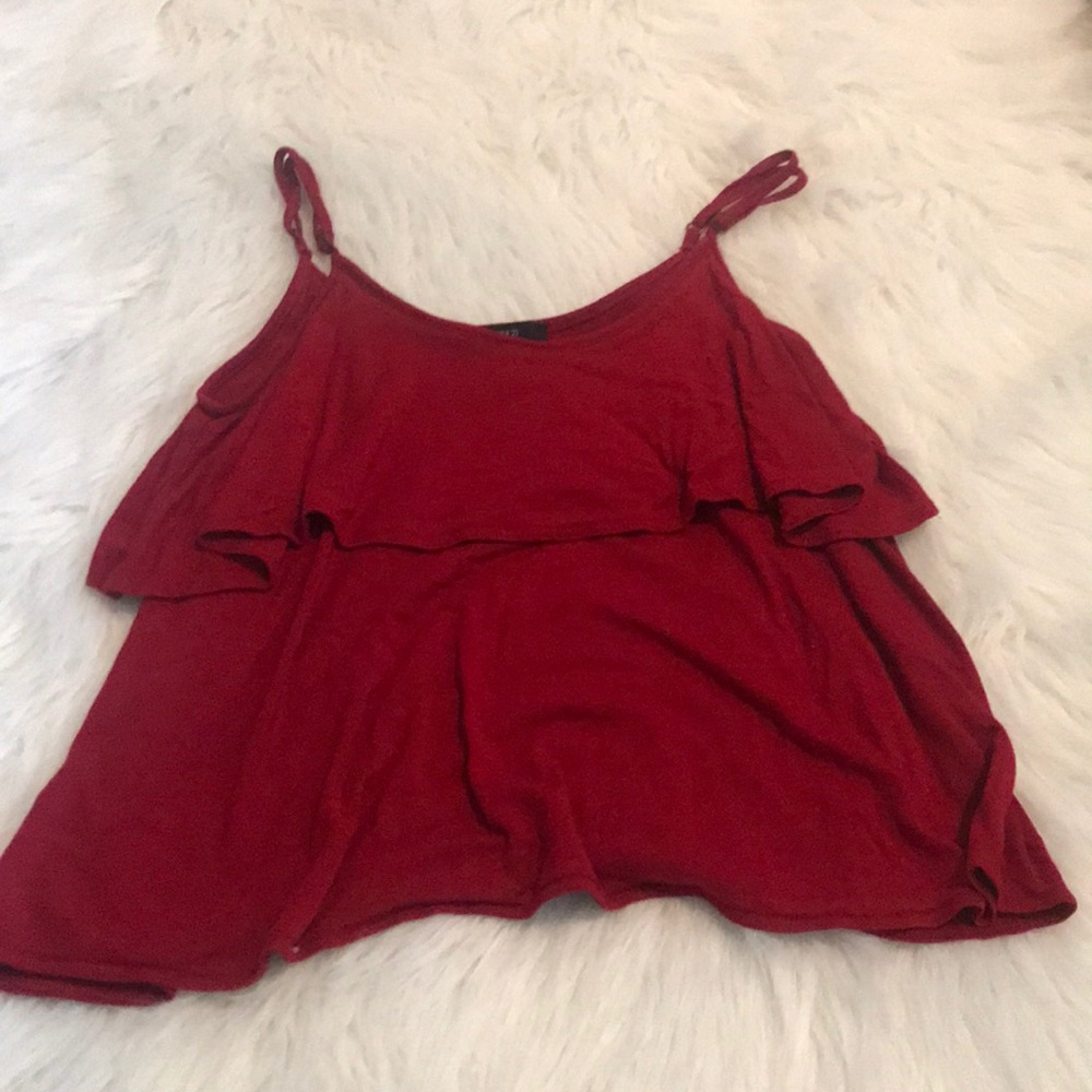 Red tank top